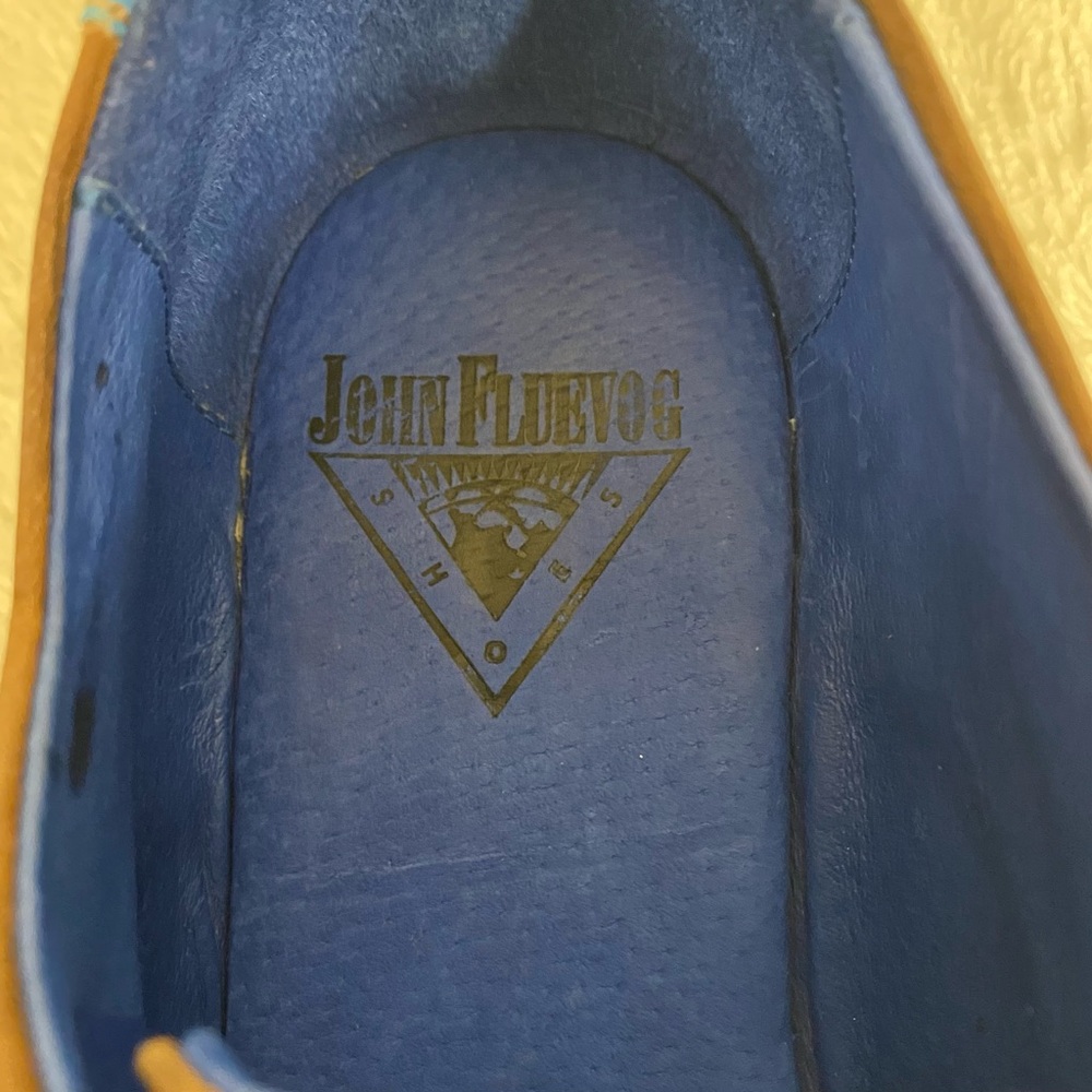 John Fluevog Radio CBC Brown Leather Classic Derby Oxfords Men’s Size 7.5 - Picture 7 of 13